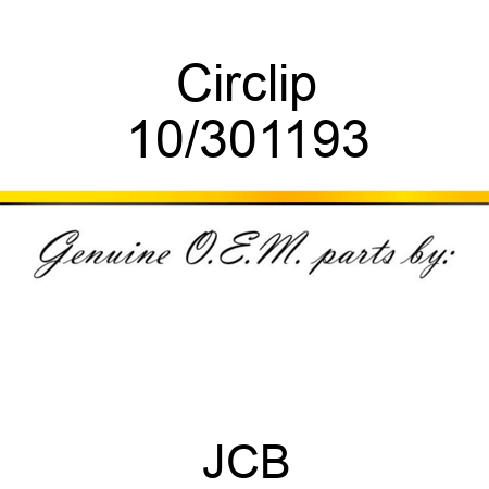 Circlip 10/301193