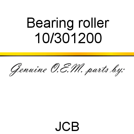 Bearing, roller 10/301200