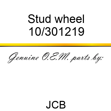 Stud wheel 10/301219