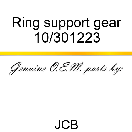 Ring support gear 10/301223