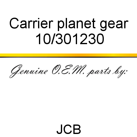 Carrier, planet gear 10/301230