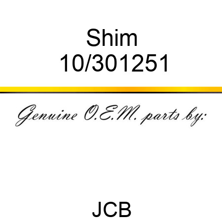 Shim 10/301251