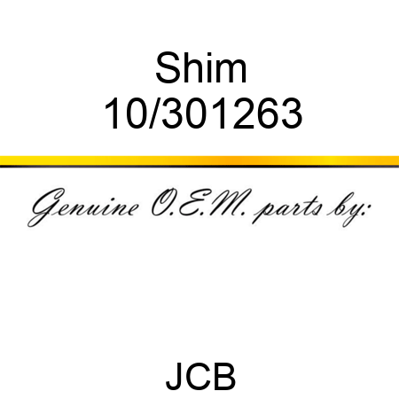 Shim 10/301263