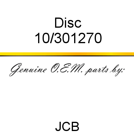 Disc 10/301270