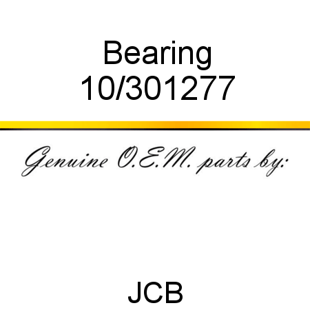 Bearing 10/301277