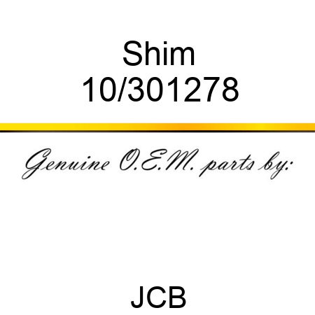 Shim 10/301278