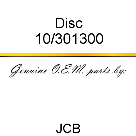 Disc 10/301300