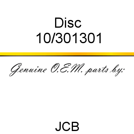 Disc 10/301301