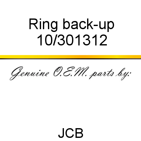 Ring, back-up 10/301312