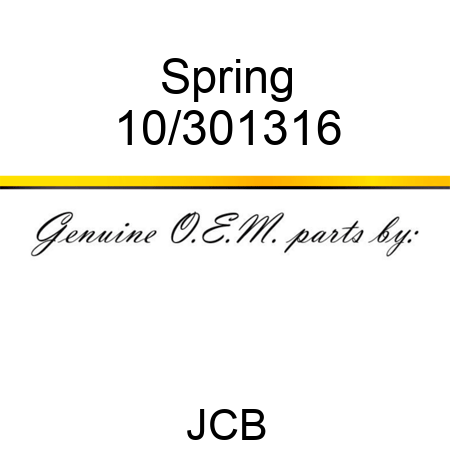 Spring 10/301316