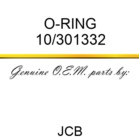 O-RING 10/301332