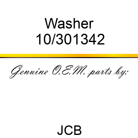 Washer 10/301342
