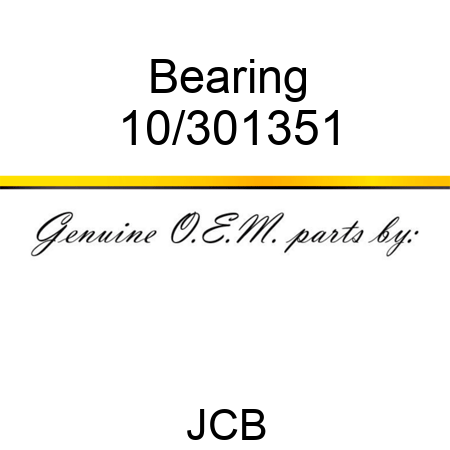 Bearing 10/301351