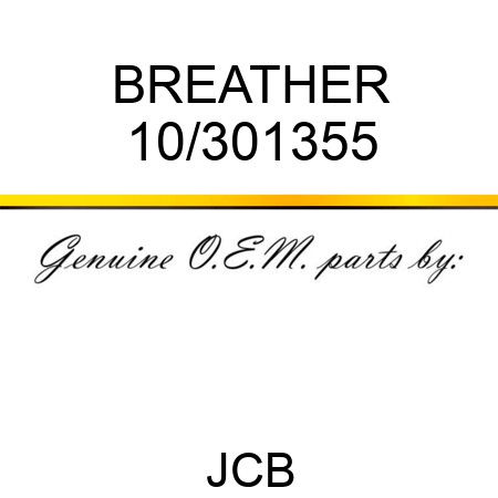 BREATHER 10/301355