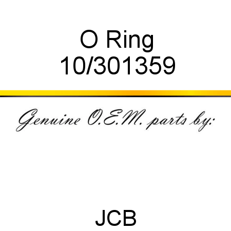 O Ring 10/301359