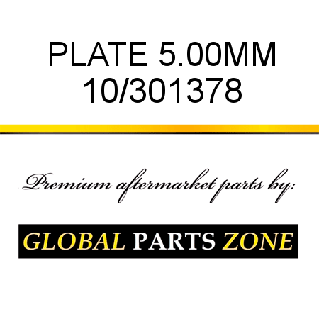 PLATE 5.00MM 10/301378