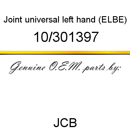 Joint, universal, left hand, (ELBE) 10/301397