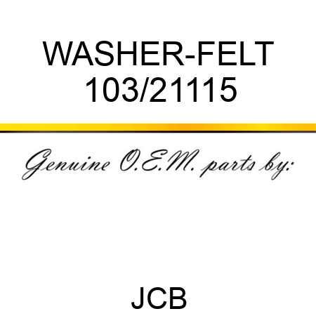 WASHER-FELT 103/21115