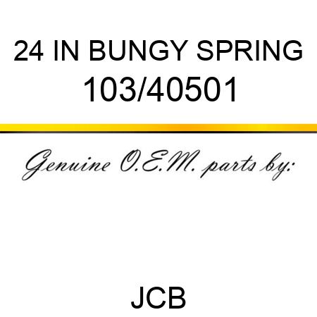 24 IN BUNGY SPRING 103/40501