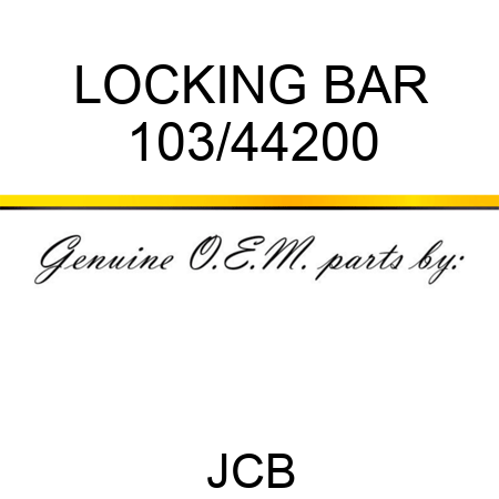LOCKING BAR 103/44200