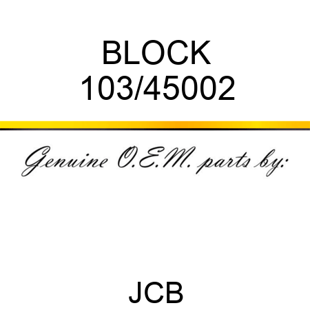 BLOCK 103/45002