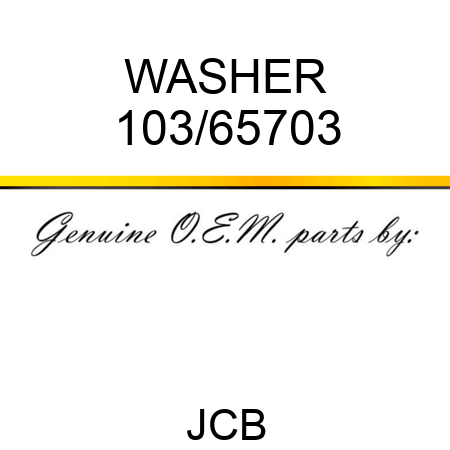 WASHER 103/65703