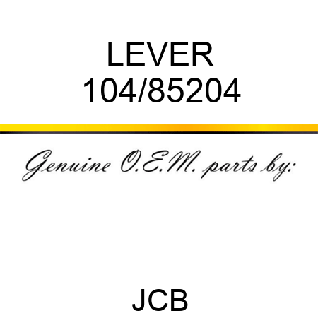LEVER 104/85204