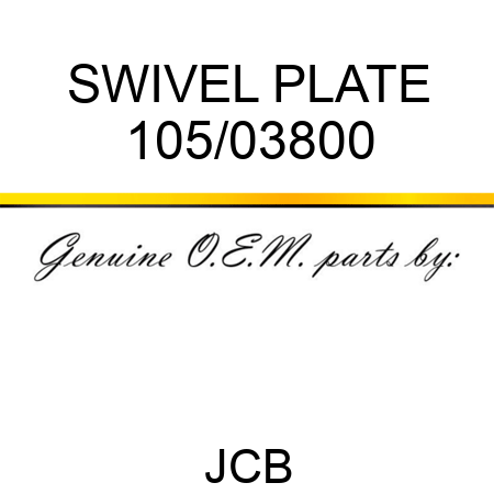 SWIVEL PLATE 105/03800