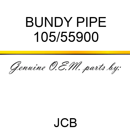 BUNDY PIPE 105/55900