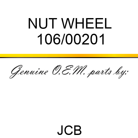 NUT WHEEL 106/00201