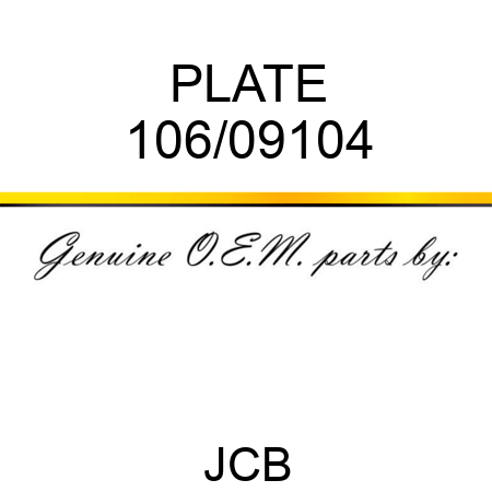 PLATE 106/09104