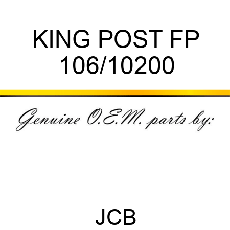 KING POST FP 106/10200
