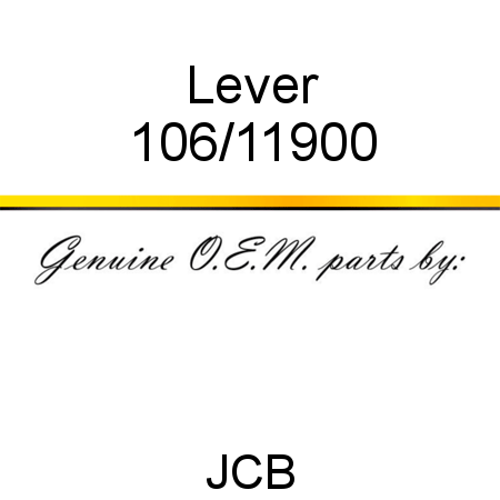 Lever 106/11900