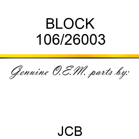 BLOCK 106/26003