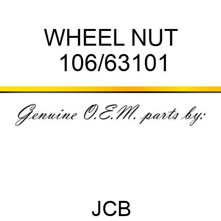 WHEEL NUT 106/63101