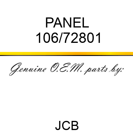 PANEL 106/72801