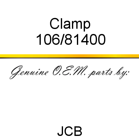 Clamp 106/81400