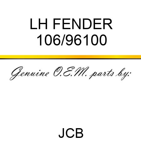 LH FENDER 106/96100
