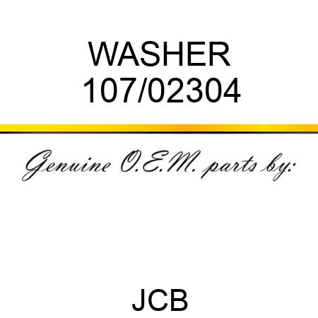 WASHER 107/02304