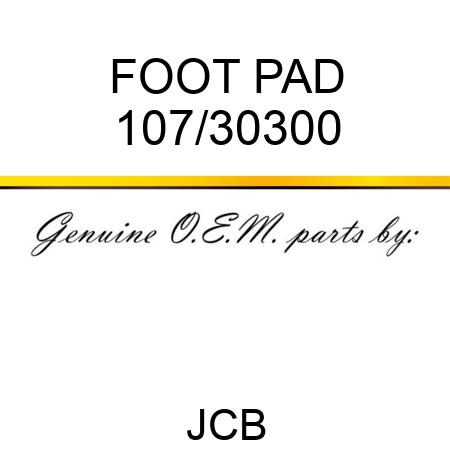 FOOT PAD 107/30300