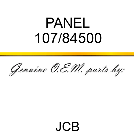 PANEL 107/84500