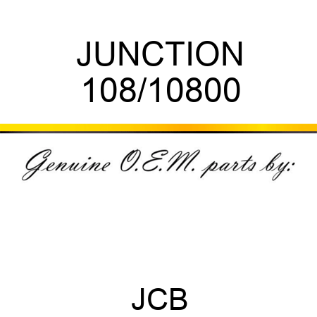 JUNCTION 108/10800
