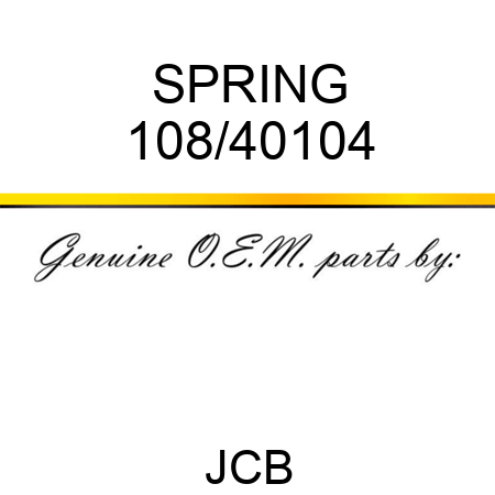 SPRING 108/40104