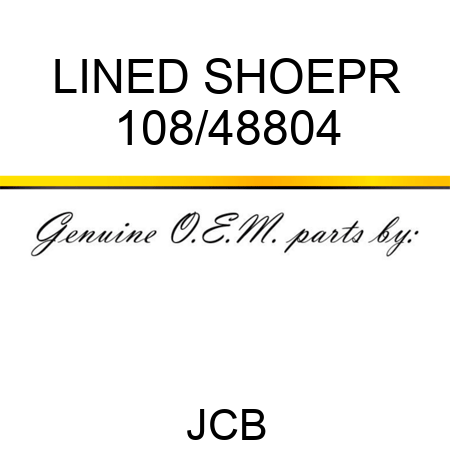 LINED SHOEPR 108/48804