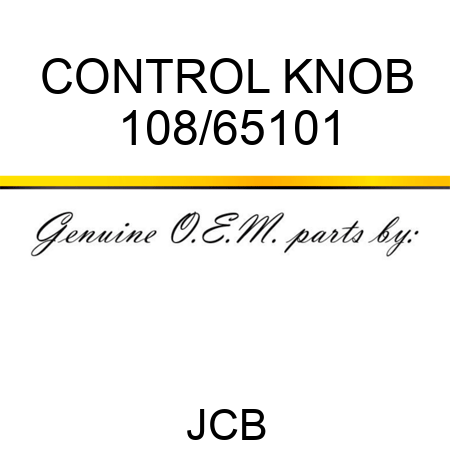 CONTROL KNOB 108/65101