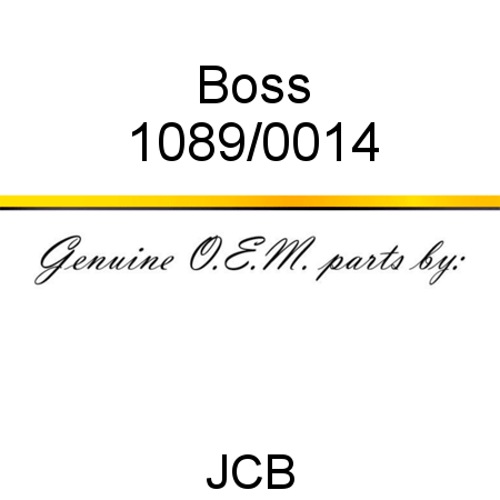 Boss 1089/0014