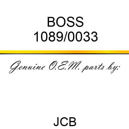 BOSS 1089/0033