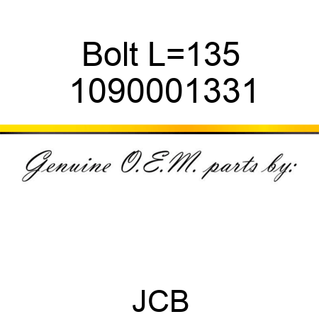 Bolt, L=135 1090001331