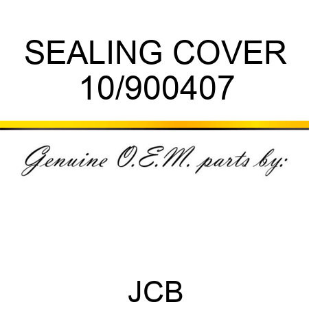 SEALING COVER 10/900407