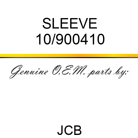 SLEEVE 10/900410